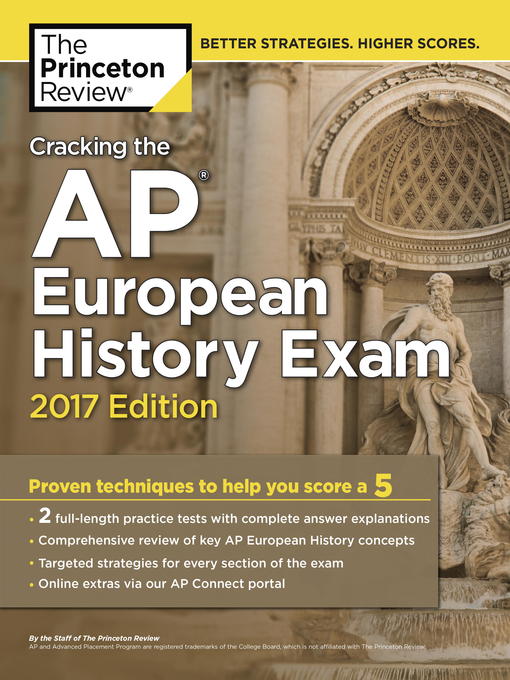 Title details for Cracking the AP European History Exam, 2017 Edition by Princeton Review - Available